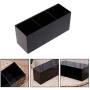 Milue Black Acrylic Makeup Brush Holder Cosmetic Organizer Case Jewelry Storage Box
