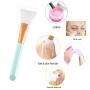 Lemoncy 4 pc Silicone Facial Mask Brush Makeup Applicator Brush Hairless Mask Mud Brush Tools Mask Applicator Makeup Cosmetic Brush for Facial Eye Mask DIY Needs (4 pc)