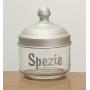 Italo Ottinetti Glass Jar Anodised Matt Aluminium Lid 0.5 Litre Spezie, Metallic, one Size