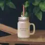 Black Man Trapped In Pantry Has Ass In Jam Frosted Glass Mason Jar With Straw