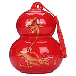 Cereal Containers Ceramic Gourd Storage Canister, Seasoning Tank, 650mL Containers (color : C)