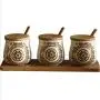 Mini Spice Jars Amerikanische Keramik Gewürzbehälter kreativer Europäischer Lagerbehälter