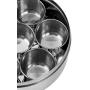 Premier Housewares Spice Container Set, Stainless Steel, 7 Piece, Silver, 17 x 17 x 7 cm