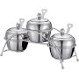 MAGOYY 304 Stainless Steel Seasoning Jar Set Chili Oil Salt Tank Kitchen Storage Bottle Home Kitchen Spice Rack Combination Space Save Must Have