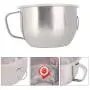 Basse en acier inoxydable, 25cm (1300ml) avec poignée et couvercle étanche pour préparer les nouilles instantanées, cuisiner et pâtisser. Basse en acier inoxydable, 25cm (1300ml) avec poignée et couvercle étanche pour préparer les nouilles instantanées, cuisiner et pâtisser.