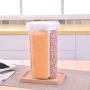 Transparent Plastic Storage Box Dry Dried Food Storage Box Separated Container Box 2L Clear,B