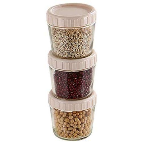 Food Storage Jar Glass With Airtight Seal Bamboo Lid Canisters Jars Kitchen Dry Container For Serving Tea Coffee Spice And More Sugar Sets Sealing Ringhome Box Canister Containers HUAN-H