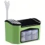 Seasoning Rack Spice Pot Box Storage Container Condiment Jar, Beer Tray For Spoons Knives Forks Napkins Chopsticks Condiments Coffee Breakroom Kitchen Organizer (Green) Seasoning Rack Spice Pot Box Storage Container Condiment Jar, Beer Tray For Spoons Knives Forks Napkins Chopsticks Condiments Coffee Breakroom Kitchen Organizer (Green)