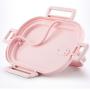 Thermos Food Jar Thermos Stainless Food Flask For Kids 750ML,Storage Bag (Color : Pink, Size : 2 layers)