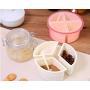 1Pc Spice Jar Seasoning Can Sugar Bowl Transparent Lid Seasoning Box Kitchen Tool Salt Condiment Cruet Storage Jar Lf 115,Yellow