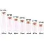 Bouteilles et Pots de Rangement | 24pcs Ø37mm 20ml/30ml/40ml/50ml/60ml/90ml Bouteilles en Verre Transparent avec Bouchon en Cor pour Mariage, Cadeau Favors, HUDITOOLS