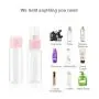 Vitog Reiseflaschen Set, TSA-Freigegeben, Leckdicht, Tragbare Kosmetikbehälter Set, Klare BPA-freie PET Behälter für Lotion, Shampoo, Creme, Seife, Set von 11