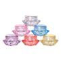 Lurrose 40PCS 5g diamond empty jar cosmetic travel sample container for facial cream cosmetic (random color)