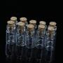 Glass Jars Bottles With Cork Stoppers 10pcs/lot 0.5ml 18x10mm Mini Glass Bottle Vial with Cork Stopper Storage Pendant