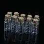 Bouteilles en verre miniatures avec bouchons en liège, 10pcs/lot, 0,5ml, 18x10mm - Petites bouteilles en verre pour stockage et pendentifs. Bouteilles en verre miniatures avec bouchons en liège, 10pcs/lot, 0,5ml, 18x10mm - Petites bouteilles en verre pour stockage et pendentifs.
