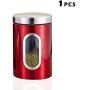 Mghome 1/3Pcs Tea Coffee Sugar Storage Canisters Jars Pots Kitchen Container Tins