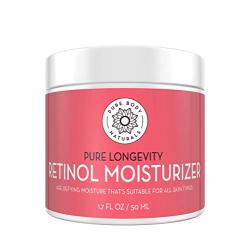 Retinol Moisturizer Cream for Face, Age Defying for Wrinkles and Lines by Pure Body Naturals