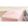 Daycount Lebensmittel Lagerkorb mit Deckel, Verdickter Kunststoffbehälter für Konserven, Reis, Trockenfrüchte, Snacks und Nüsse, Große Kapazität 10kg/22 Pfund (Pink)