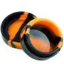 YHSWE 1pcs 22ml Large Non-stick Round Silicone Dab Container Storage Jar Food Grade (Black/Orange) YHSWE 1pcs 22ml Large Non-stick Round Silicone Dab Container Storage Jar Food Grade (Black/Orange)