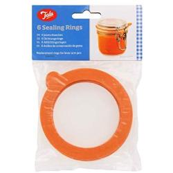 Tala - 6 Rubber Jar Sealing Rings - For Use On Lever Arm & Preserving Jars