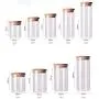 Bouteilles de Stockage en Verre de 15 Pièces pour Cuisine, Récipients Canister avec Couvercle, Idéal pour Épices, Thé, Sucre, Récipient de 65x100mm Bouteilles de Stockage en Verre de 15 Pièces pour Cuisine, Récipients Canister avec Couvercle, Idéal pour Épices, Thé, Sucre, Récipient de 65x100mm