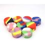 XTKID 2ml Camouflage Silicone Container Easy to Hold Carry Round Silicone Jar for Oil Wax Dab Cigarette Cream (Color : 1pcs 5ml Random)