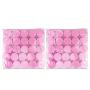Beauticom 3G/3ML Round Clear Jars with Pink Lids for Cosmetics, Medication, Lab and Field Research Samples, Beauty and Health Aids - BPA Free (Quantity: 50 Pieces)