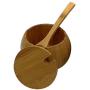 Xigeapg Kitchen Bamboo Natural Salt Shaker Household Spice Bottle With Lid Storage Box Kitchen Accessories Seasoning Jar Wood Color Bamboo Wood