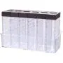 GrayGraygood Clear Seasoning Rack Spice Pots 6pcs Transparent Seasoning Storage Box 2 Way Open Condiment Jar Storage Container with Tray GrayGraygood Clear Seasoning Rack Spice Pots 6pcs Transparent Seasoning Storage Box 2 Way Open Condiment Jar Storage Container with Tray