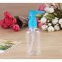 6PCS 75ml 2.5 oz Clear Plastic Empty Pumps Bottles Dispenser Jars Container For Travel Bathroom Lotion Shower Liquid Soap Cream Cosmetic Foundations Body Wash