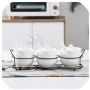 3 piece Ceramic Nordic Creative Seasoning Box Bottle Home Seasoning Jar Salt Can with Lid Kitchen Storage Tank Wedding Gift,C