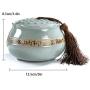 LILUN6 Ceramic Tea Set, Teapot, Food can, Mini teapot, Traditional teapot, Portable Sealed Storage jar, Can Store Tea, Honey, Seeds, Coffee