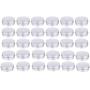 (2oz) 30 Pack Tin Cans Screw Top Round Metal Lip Balm Tins Containers Lids -Great for Store Spices, Candies, Tea or Gift Giving