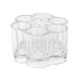 GBSTORE Acrylic Flower Cosmetic Makeup Brush Holder Makeup Organizer with 12 Spaces