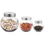 Kitchen Food Storage Jar Airtight Food Storage Storage Glass Bottle Cruet Kitchen Sealed Can, Fully Transparent