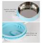 Stainless Steel Internal Lunch Box Lunch Box 3 Layers Insulation Leakproof Tiffin Food Container Storage Carrier Blue