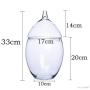 Glass Jar with Lid Transparent Grain Miscellaneous Grains Kitchen Storage Bottle Crystal Candy Jar Decoration Grain Storage Tank,21x41cm