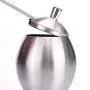 Seasoning Pot, Maserfaliw Egg Shape Stainless Steel Sugar Spice Seasoning Jar Pot Container with Spoon - Silver, Recyclable, Suitable For Holiday Gifts In The Outing and Indoors. Seasoning Pot, Maserfaliw Egg Shape Stainless Steel Sugar Spice Seasoning Jar Pot Container with Spoon - Silver, Recyclable, Suitable For Holiday Gifts In The Outing and Indoors.