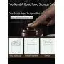 Povinmos Food Storage Jar, [Opening the Lid by Pressing ] Food Storage Jar with Airtight Seal Lid - Patened Clear Food Storage Canister for Serving Tea, Coffee, Spice and More