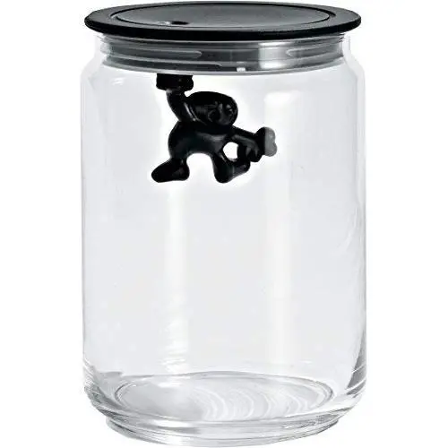 Alessi AMDR05 B""Gianni" Glass Box, Black Alessi AMDR05 B""Gianni" Glass Box, Black