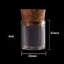Glasbehälter & Flaschen | 100 Stück 4ml Teströhrchen mit Korkstopfen, kleine Behälter für Gewürze, Glasflaschen für DIY-Basteln | von HUDITOOLS | 1 PC