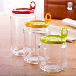 YTF-Lead-free glass storage tank, dry fruit snack storage tank, fresh-keeping tank set of 3