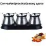CSPFAIRY 4 Piece Set Kitchen Seasoning Jar with Cover and Serving Spoons Spice Box Seasoning Bottle Suitable for Every Family (Black) CSPFAIRY 4 Piece Set Kitchen Seasoning Jar with Cover and Serving Spoons Spice Box Seasoning Bottle Suitable for Every Family (Black)