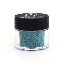 GLITTIES - Turquoise Shimmer - Cosmetic Grade Fine (.008'') Loose Glitter Powder Safe for Skin! Perfect for Makeup, Body Tattoos, Face, Hair, Lips, Soap, Lotion, Nail Art - (10 Gram Jar)