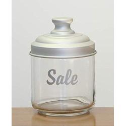 Italo Ottinetti Glass Jar with Matt Aluminium Lid 0.75 Litre Sale, Metallic, one Size