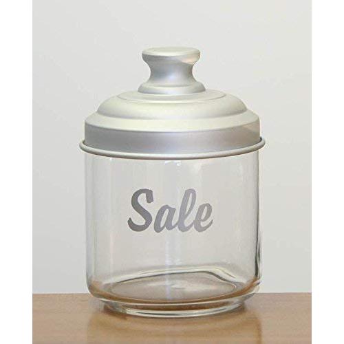 Italo Ottinetti Glass Jar with Matt Aluminium Lid 0.75 Litre Sale, Metallic, one Size