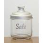 Italo Ottinetti Glass Jar with Matt Aluminium Lid 0.75 Litre Sale, Metallic, one Size