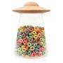 Suck UK SK STOREUFO1 UFO Food Containers with Lids | Cookie Jar | Glass Pantry Storage, One Size,