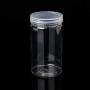 Milue 6.4cm OD Clear Strong PET Round Food Storage Container Jar Sealed with Clear Lid (02#)