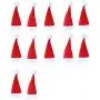 Holata 12Pcs Christmas Decorative Tableware Fork Set  Christmas Hat Storage Tool